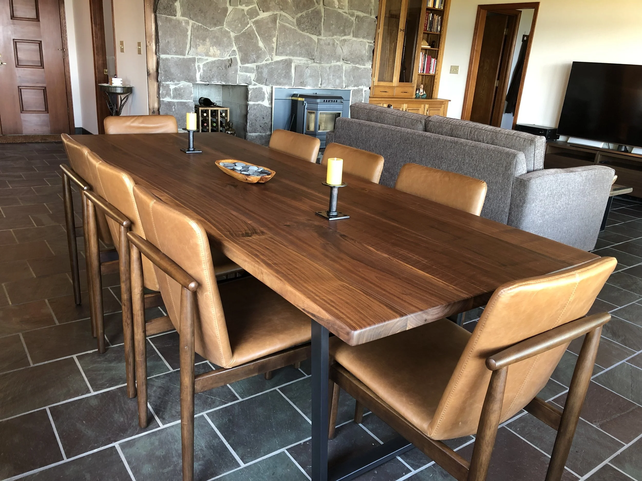 Custom Walnut Dining Table | Handcrafted in Portland, OR